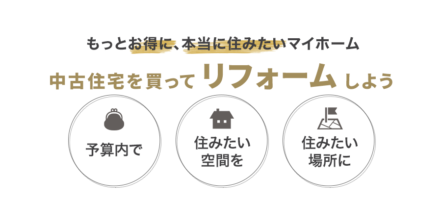 中古住宅を買ってリフォームしよう